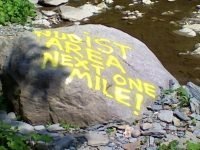 The annual Northcoast Naturist's hike into the Chautauqua gorge.