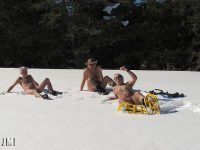 Week of naked snowshoeing