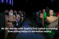 At the movies with Spains first naked screening 