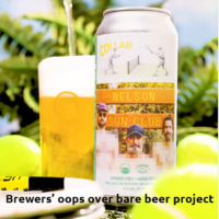 Brewers oops over bare beer project 