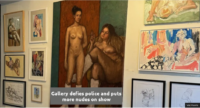 Gallery defies police and puts more nudes on show 